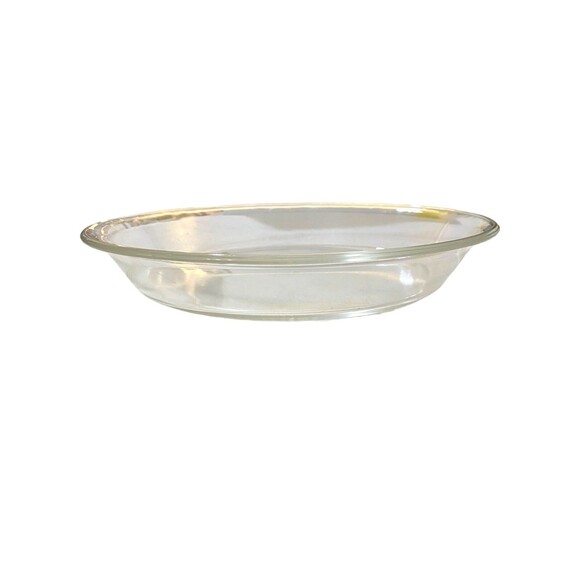 Vintage Pyrex #210 10 inch/25 cm Clear Deep Dish Pie Plate - Picture 4 of 7